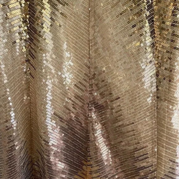 NWOT Calypso St. Barth Gold Ombre Sequin Maxi Skirt Size XS